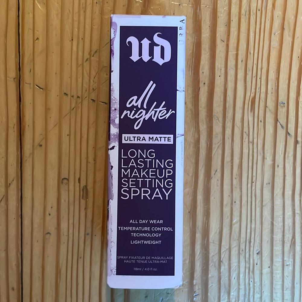 Urban Decay All Nighter Ultra Matte full size 4 oz makeup setting spray new